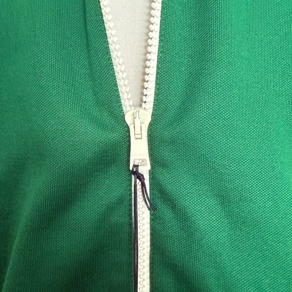 GUCCI Green Cotton/Poly blend Jacquard Zip up TRACK Jacket Sweatshirt, size Lg. - Picture 5 of 13